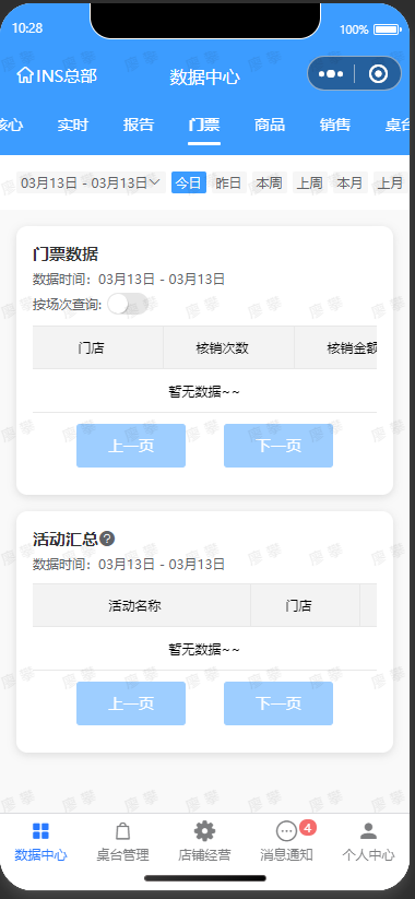 门票数据示例